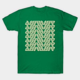 Green pattern geometric abstract T-Shirt